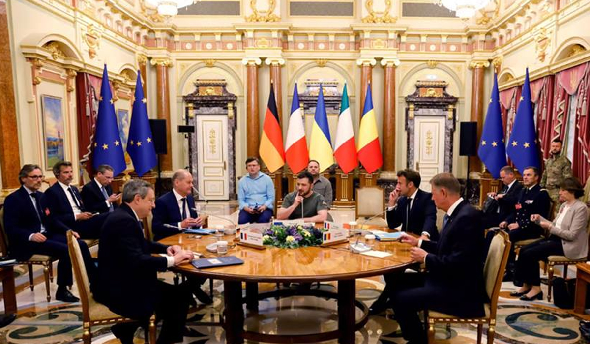 France, Germany, Italy, and Romania supports granting EU candidate status to Ukraine